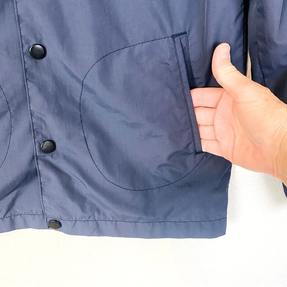 O’Neill Navy Snap Up Windbreaker Size M - Picture 3 of 4